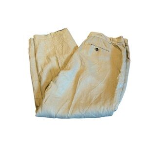 LRL lined linen pants